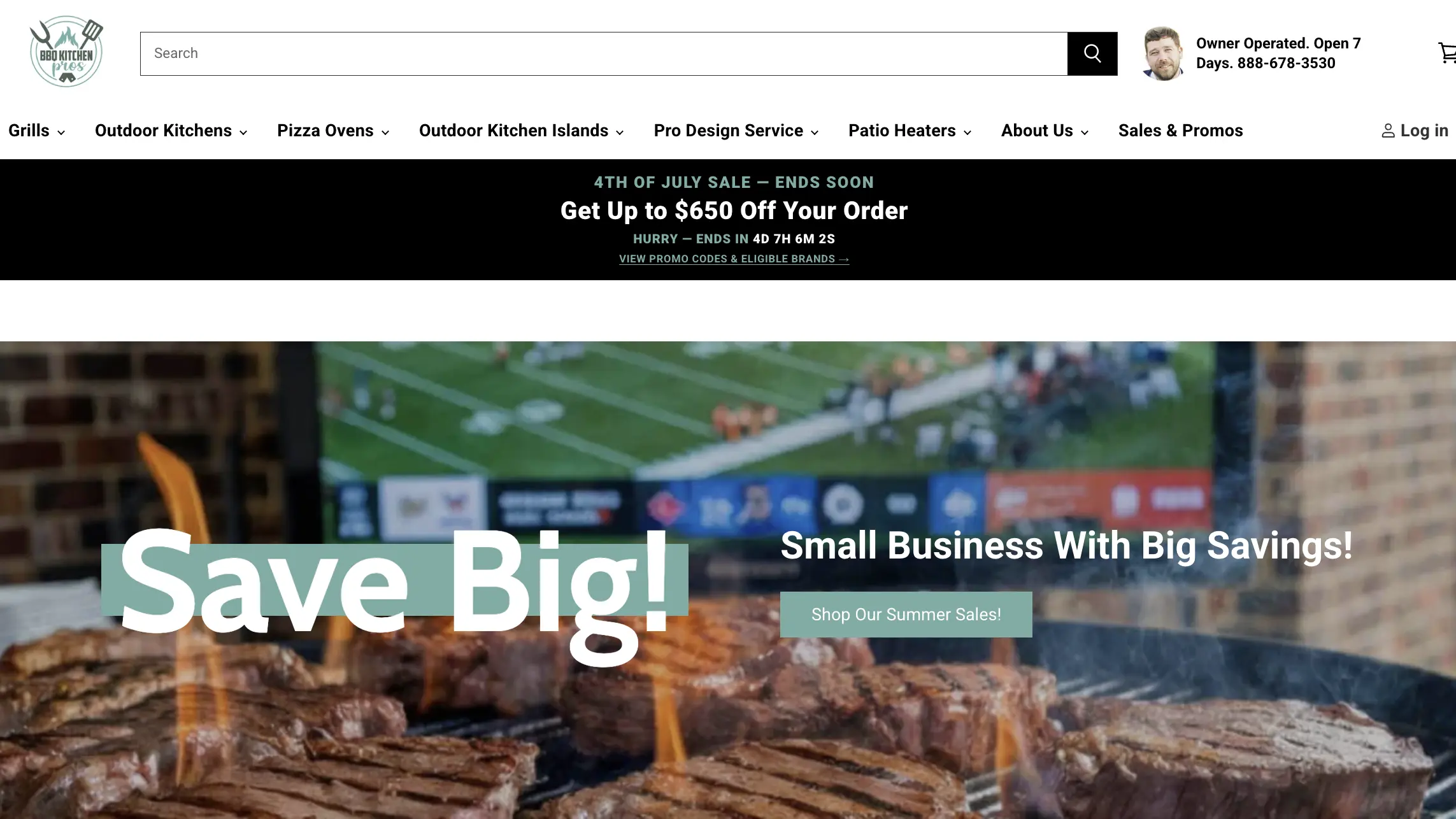 BBQ Kitchen Pros Shopify storefront