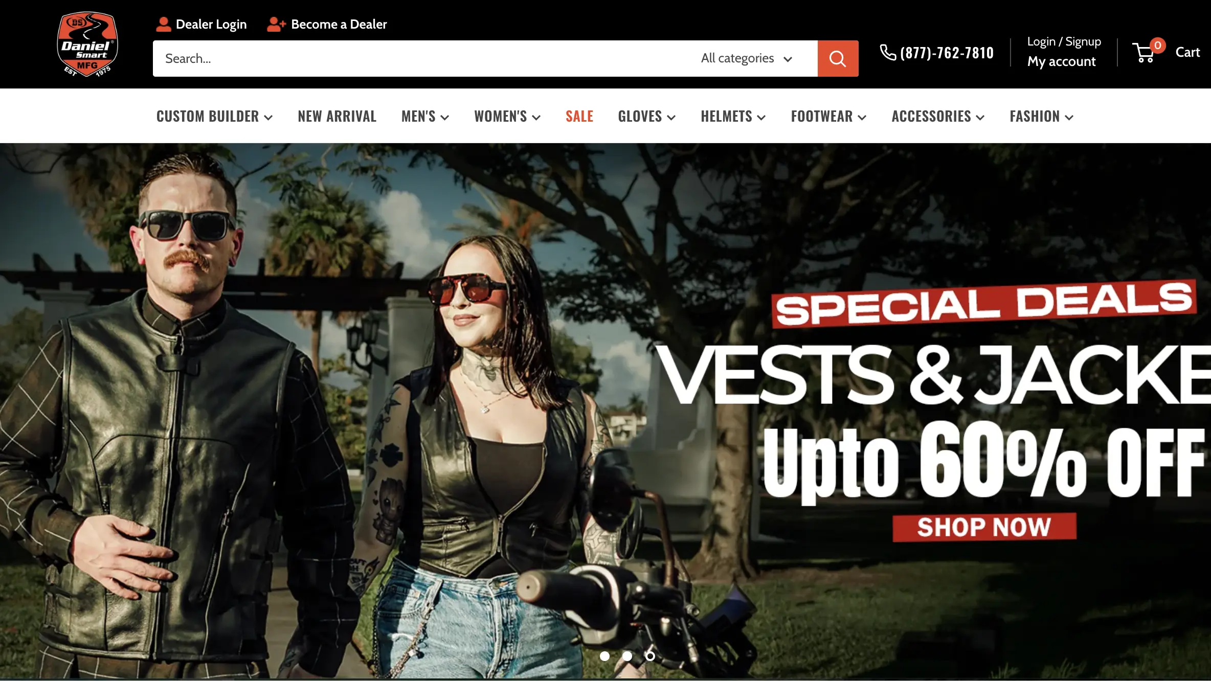 Daniel Smart MFG Shopify Plus storefront