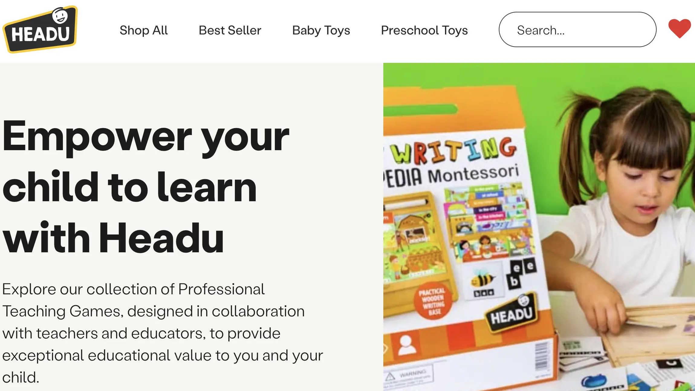 Headu Shopify storefront